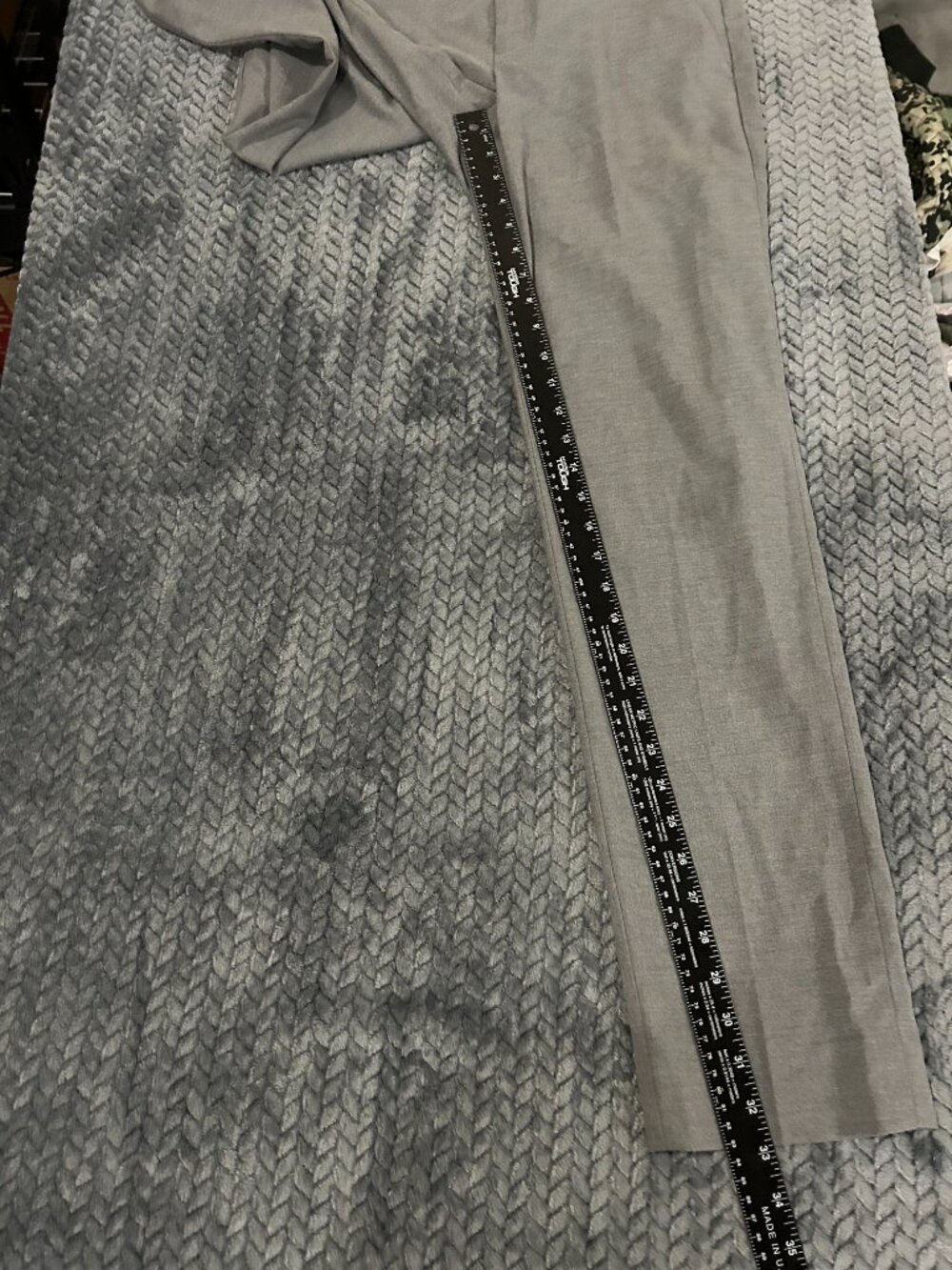 Banana Republic Ryan Fit Pants Womens 8 Tall Gray Straight Leg Career - Picture 3 of 5